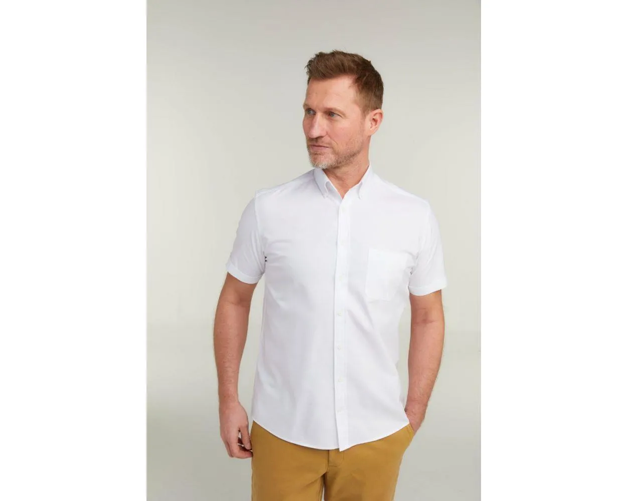 Double Two Men's Plus Size Oxford Casual Shirt in 3 Colour Options 2XL to 5XL (DTLS1109)