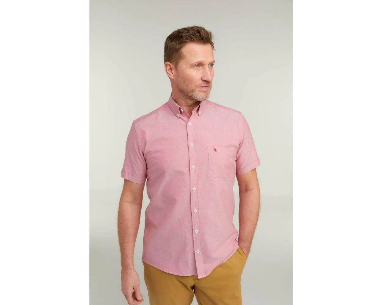 Double Two Men's Plus Size Oxford Casual Shirt in 3 Colour Options 2XL to 5XL (DTLS1109)