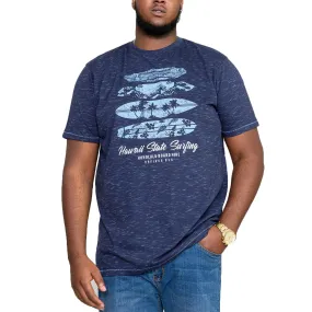 Duke D555 Mens Folkington Big & Tall Crew Neck T-Shirt - Navy