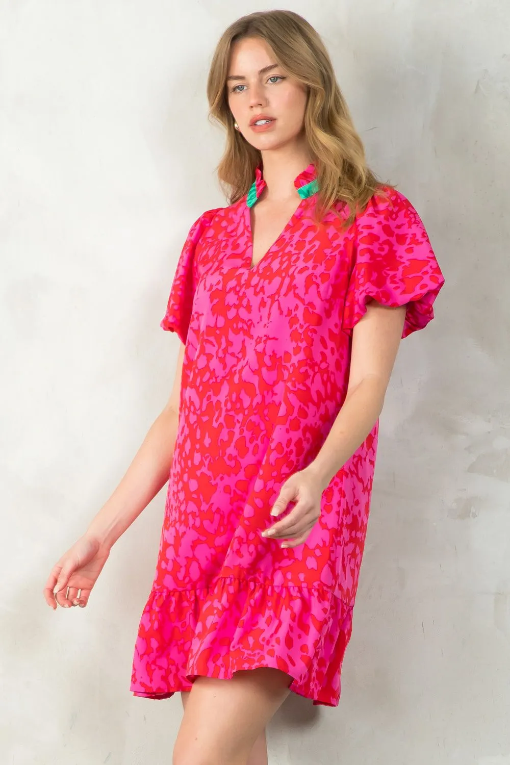 Everlong Color Contrasting Dress-THML