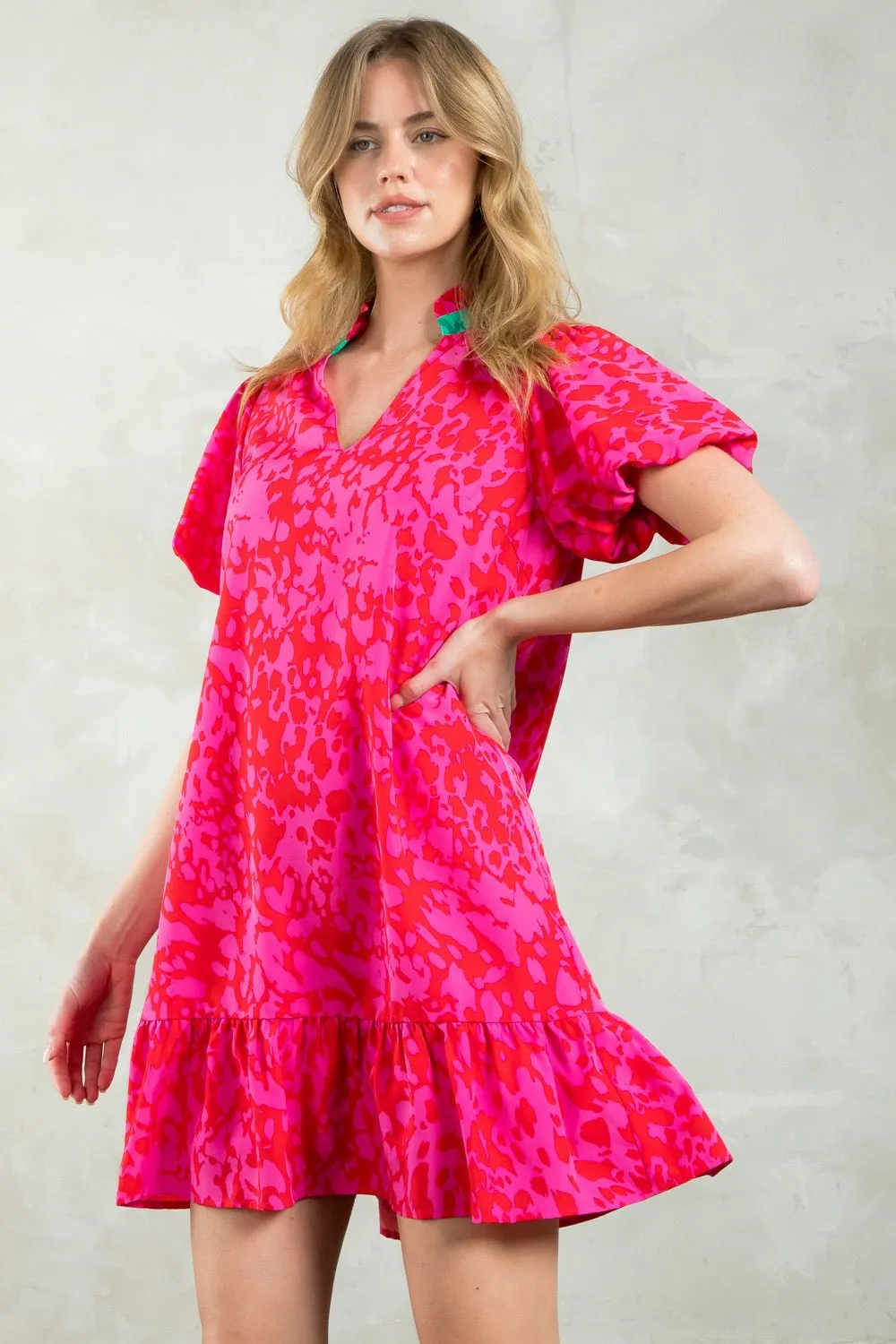 Everlong Color Contrasting Dress-THML