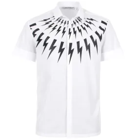 Fair-Isle Thunderbolt Popeline Shirt