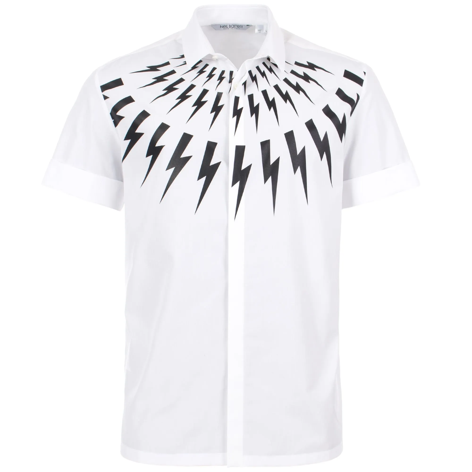 Fair-Isle Thunderbolt Popeline Shirt