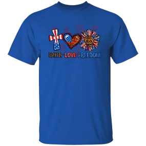 Faith Love Freedom Fireworks T-Shirt