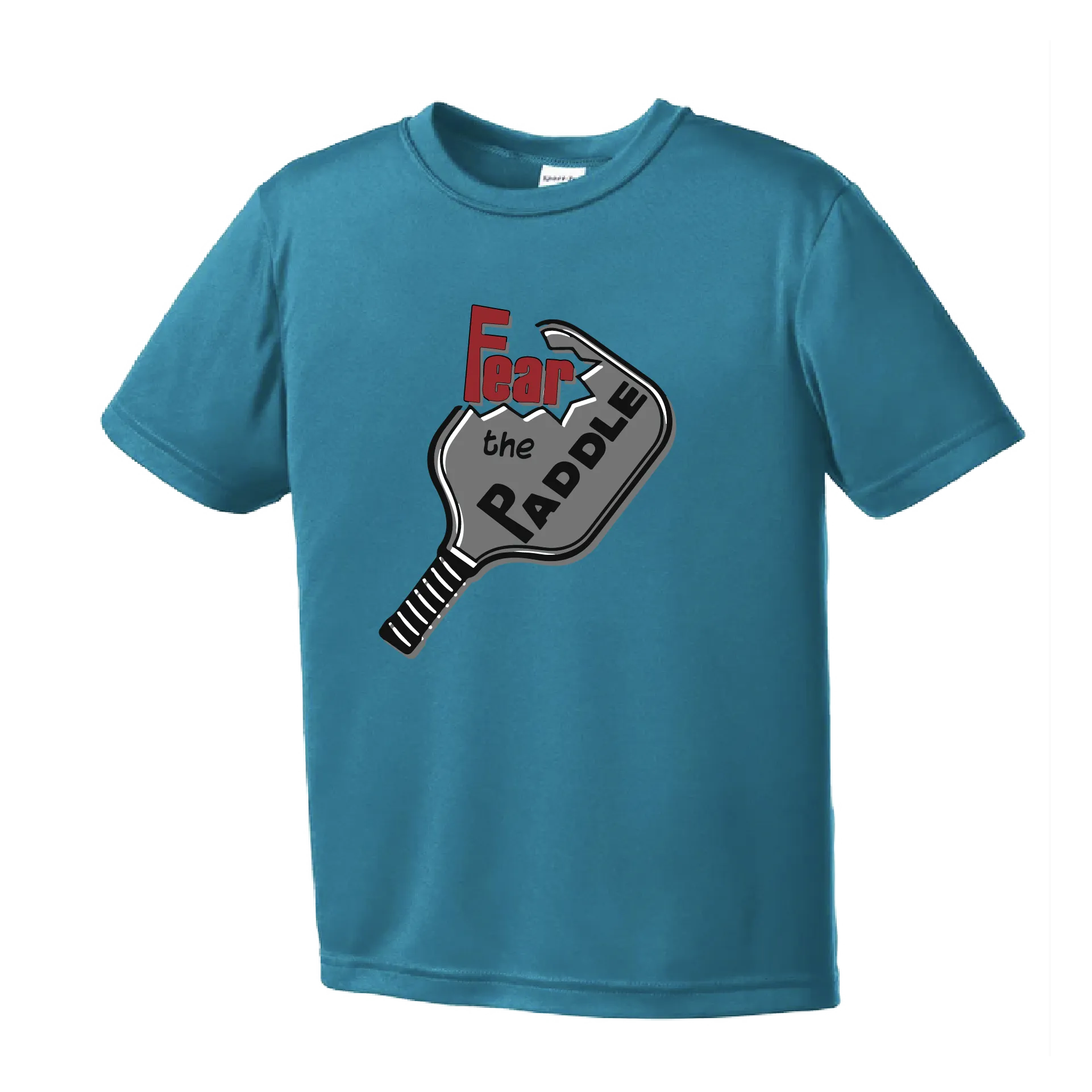 Fear The Pickleball Paddle | Youth Short Sleeve Pickleball Shirts | 100% Polyester