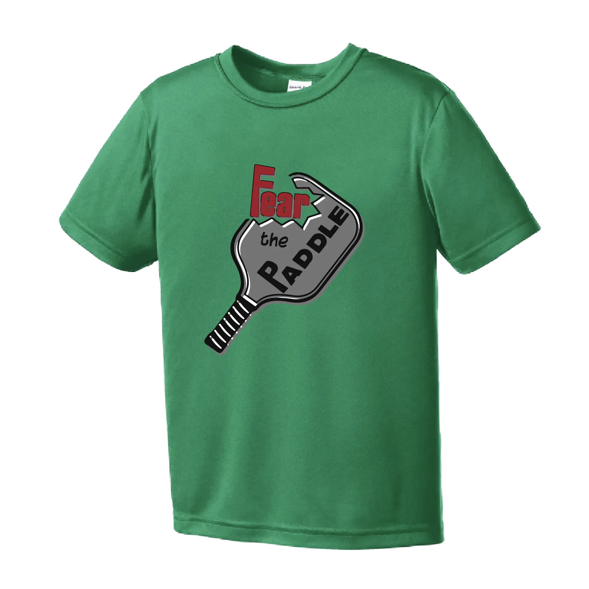 Fear The Pickleball Paddle | Youth Short Sleeve Pickleball Shirts | 100% Polyester