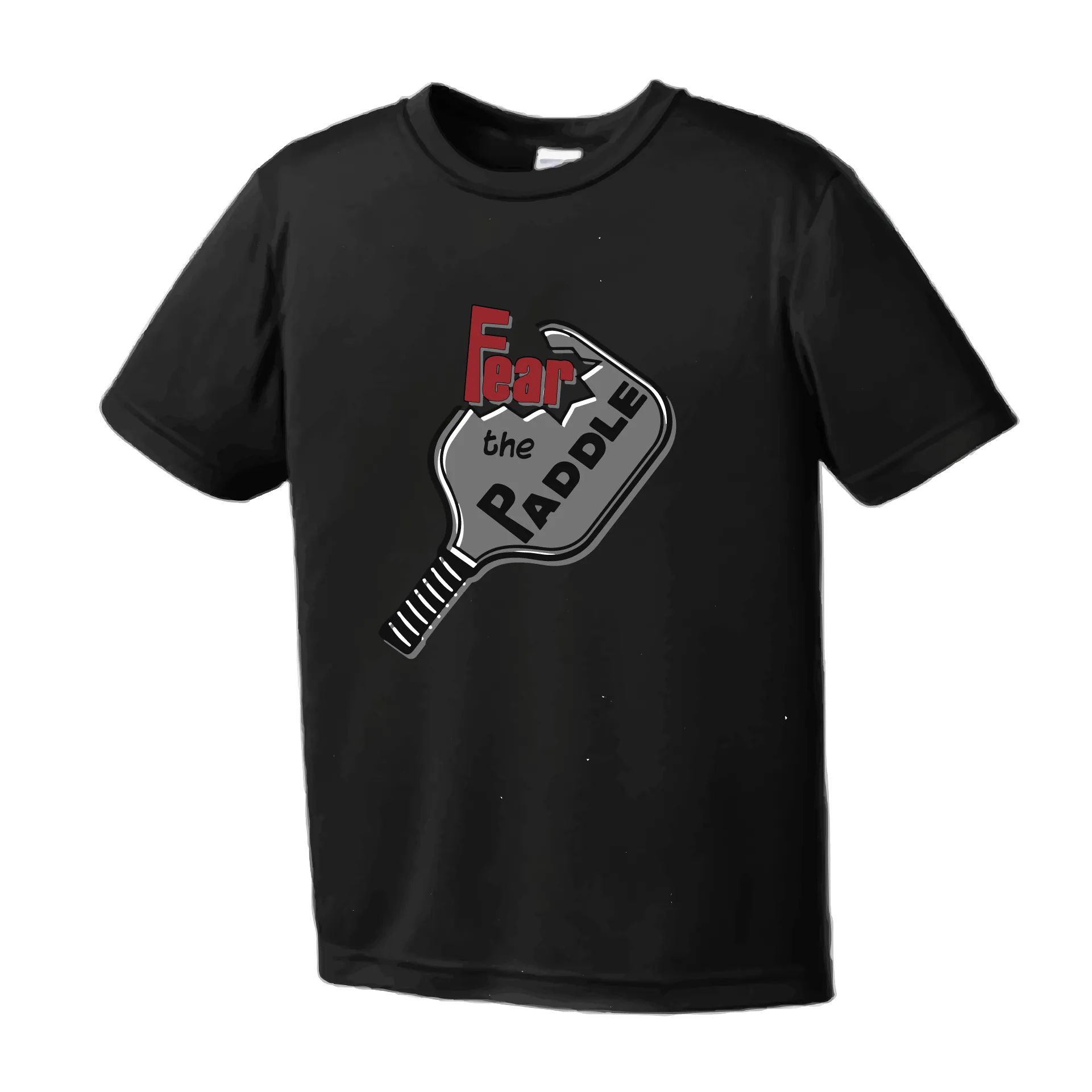 Fear The Pickleball Paddle | Youth Short Sleeve Pickleball Shirts | 100% Polyester