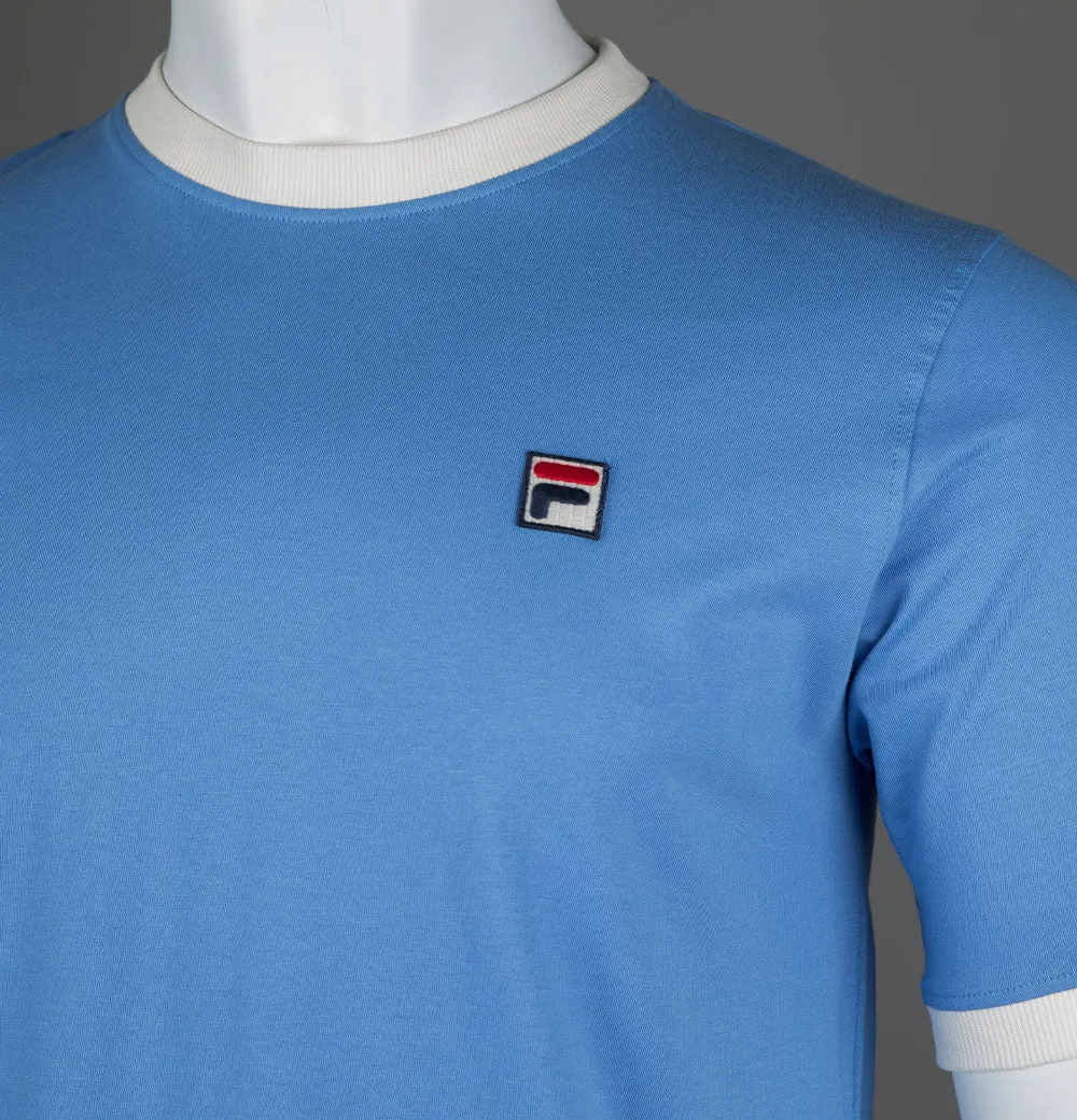 Fila Vintage Marconi Ringer T-Shirt Regatta Blue/Gardenia