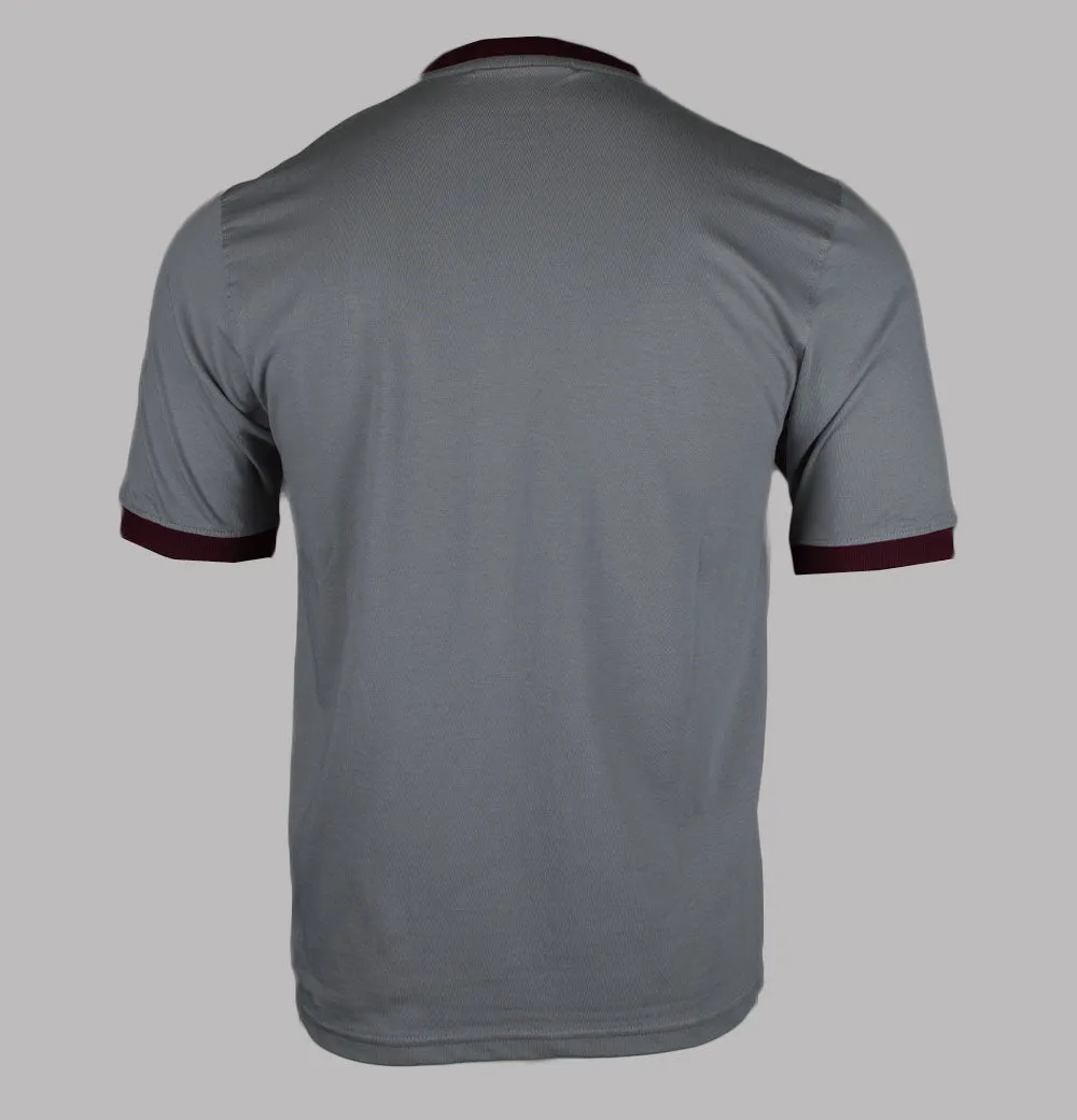 Fila Vintage Marconi Ringer T-Shirt Sharkskin/Windsor Wine