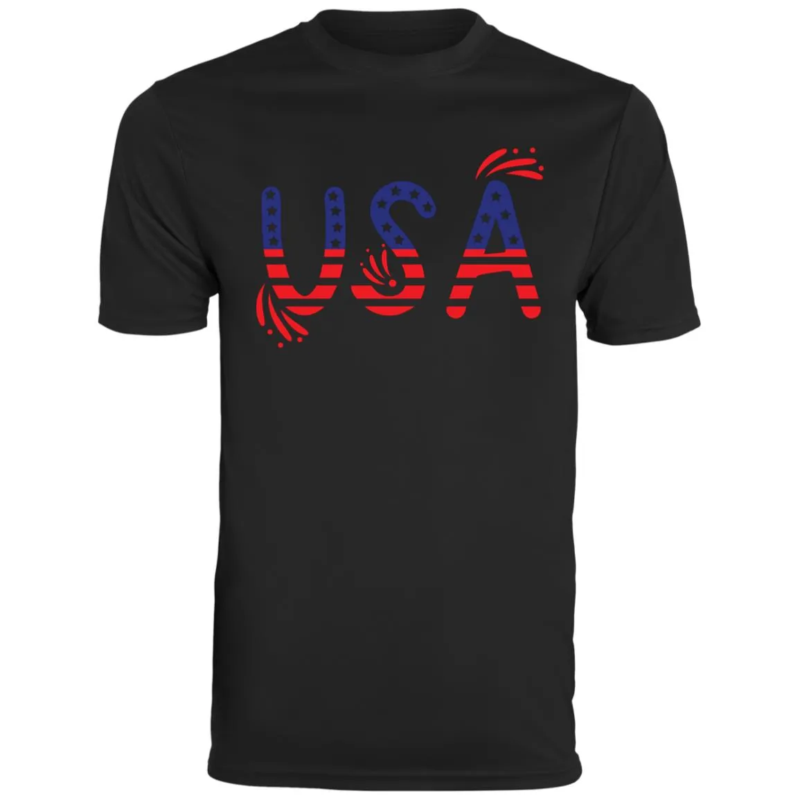 Flag USA CLOSEOUT - 791 Youth Moisture-Wicking Tee