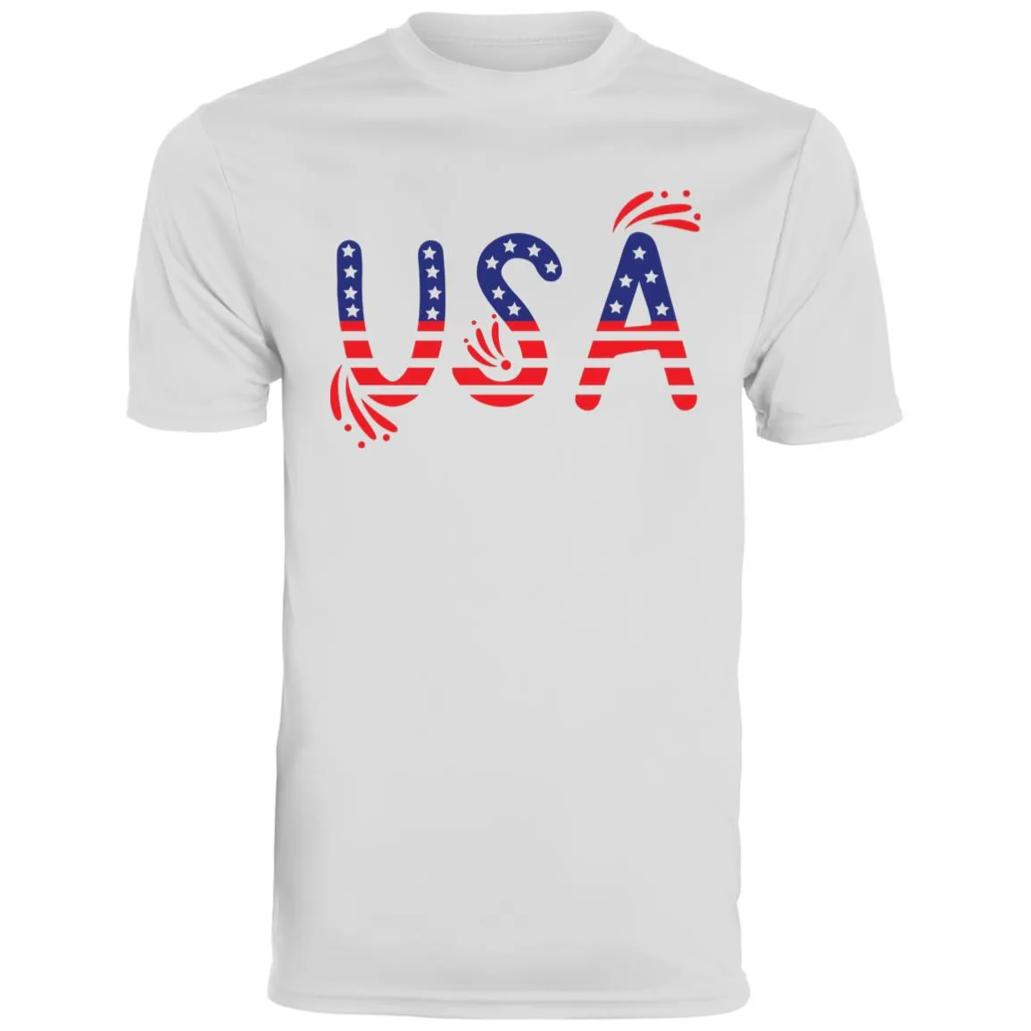 Flag USA CLOSEOUT - 791 Youth Moisture-Wicking Tee