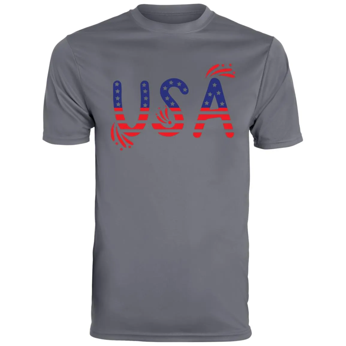 Flag USA CLOSEOUT - 791 Youth Moisture-Wicking Tee