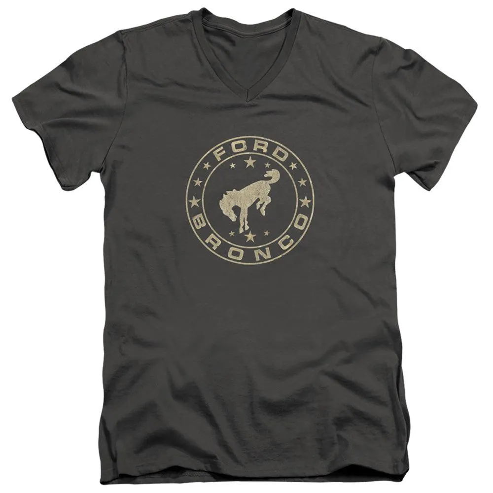 Ford Bronco Vintage Star Bronco Short-Sleeve V-Neck T-Shirt