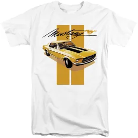 Ford Mustang 1968 Coupe Yellow Stripes Tall Short-Sleeve T-Shirt