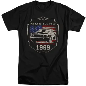 Ford Mustang 1969 American Flag Tall Short-Sleeve T-Shirt