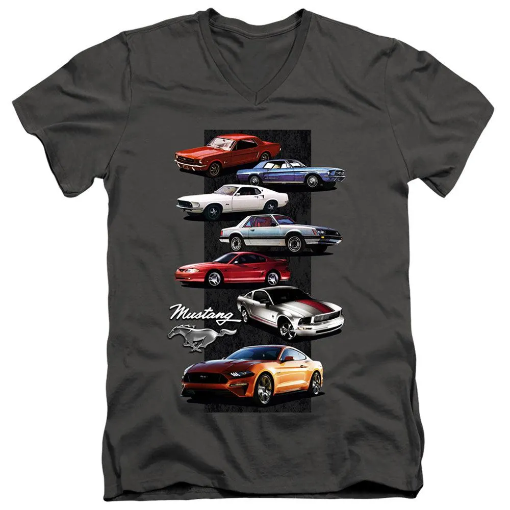 Ford Mustang Stack Short-Sleeve V-Neck T-Shirt