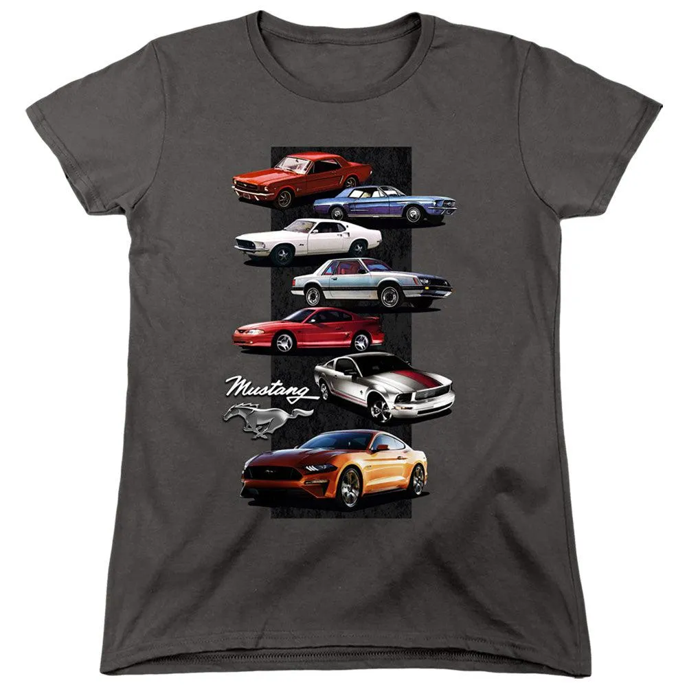 Ford Mustang Stack Women's Short-Sleeve T-Shirt
