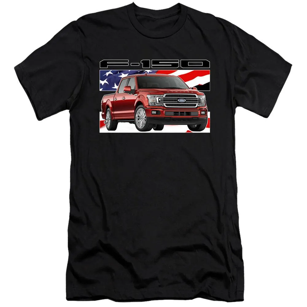 Ford Trucks F-150 American Flag Short-Sleeve T-Shirt