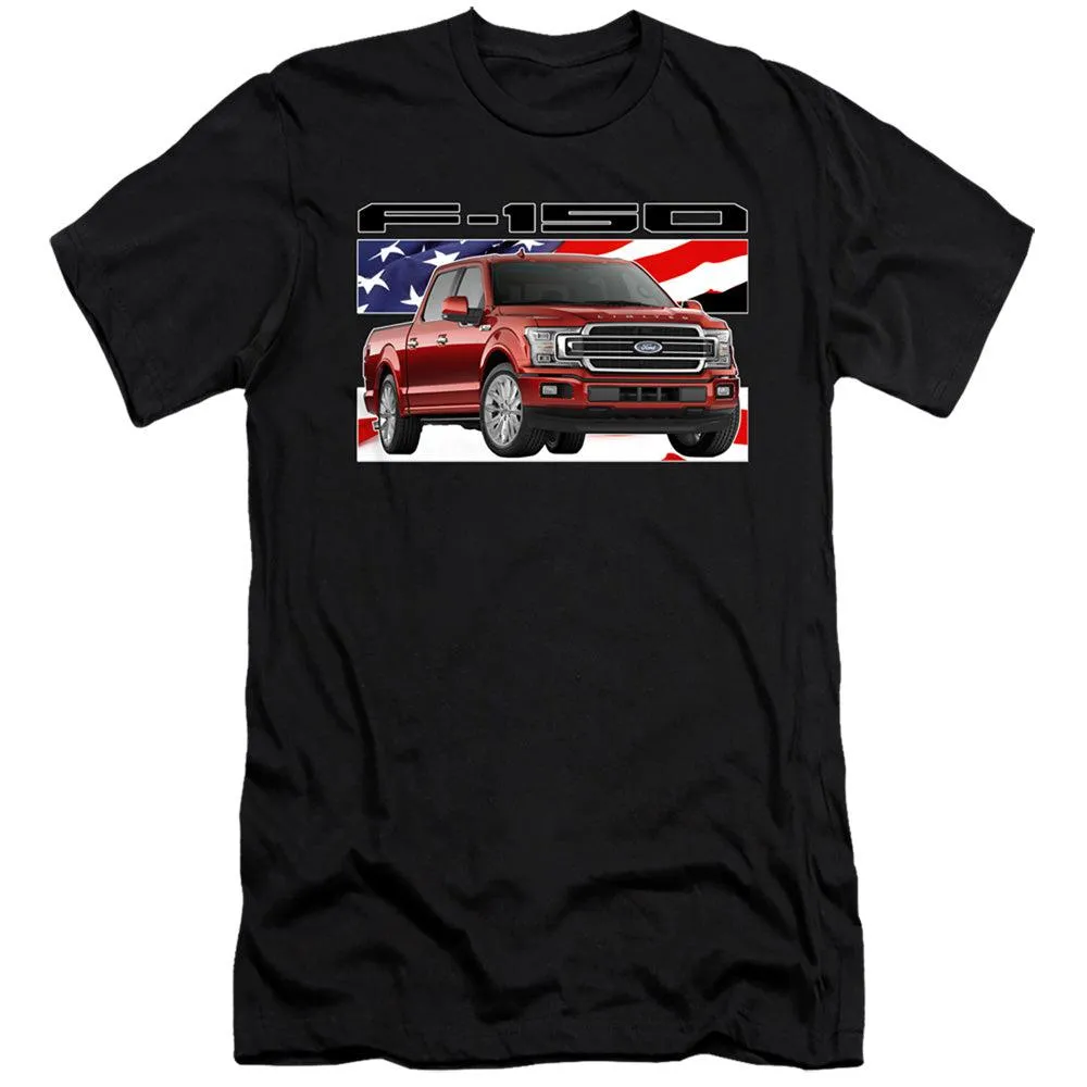 Ford Trucks F-150 American Flag Short-Sleeve T-Shirt