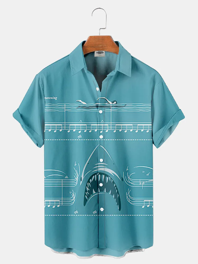 Fydude Men'S Classic Movie Character Printed Shirt