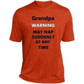 Grandpa naps black ST360 Heather Performance Tee
