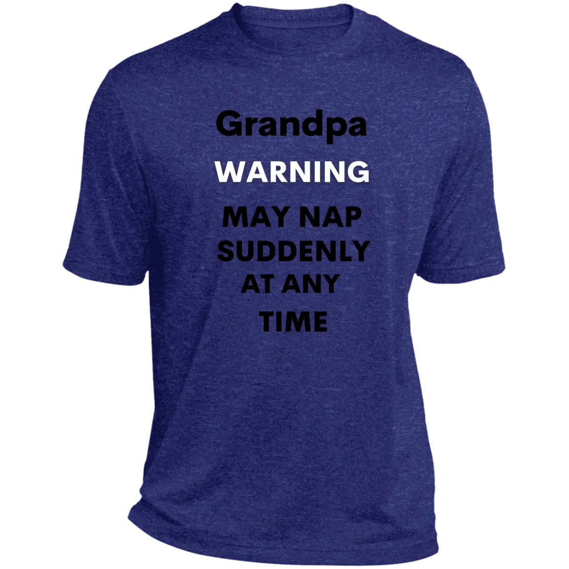 Grandpa naps black ST360 Heather Performance Tee