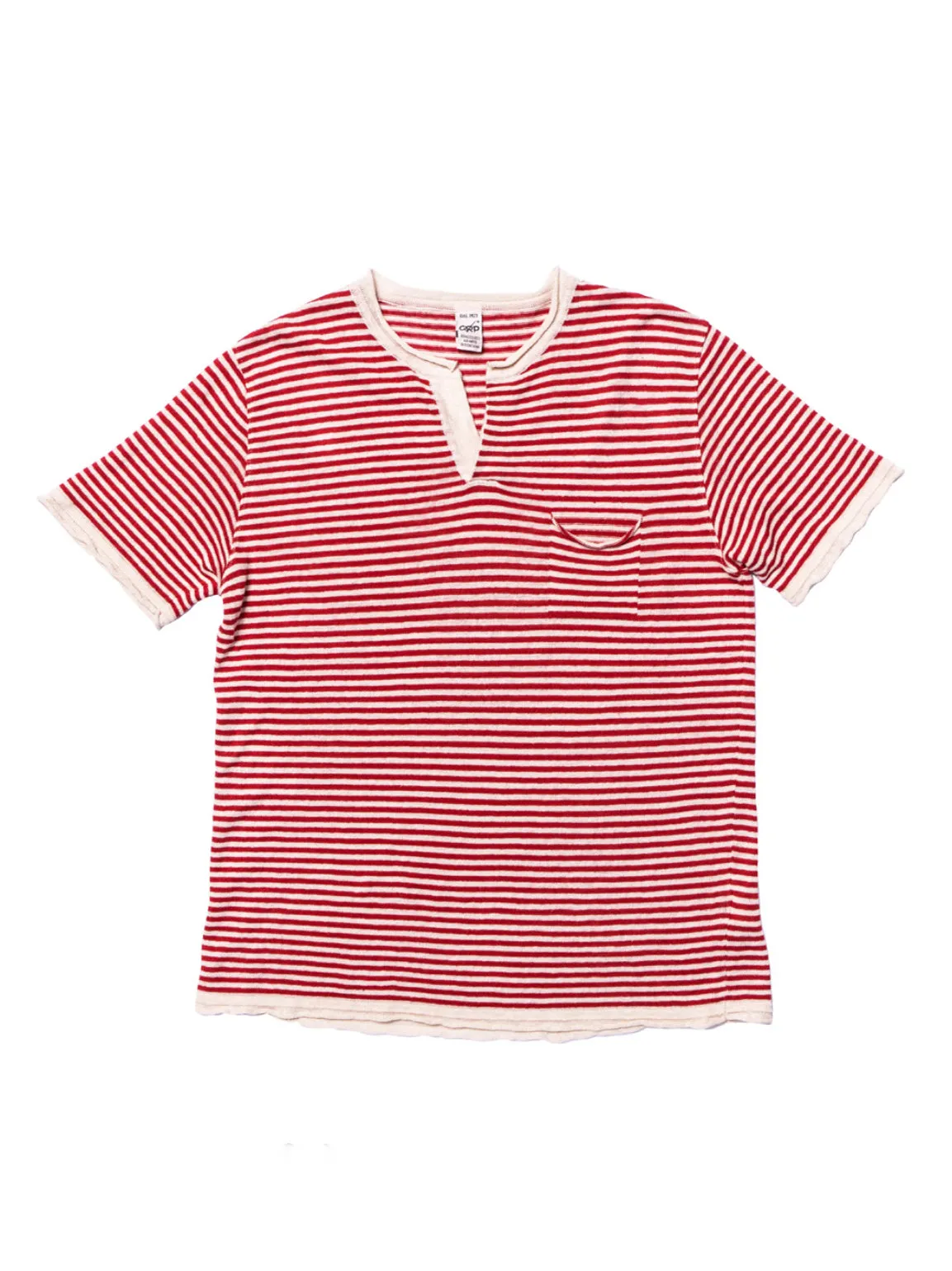 GRP, Neo Henley S/S, Ecru/ Red