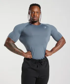 Gymshark Element Baselayer T-Shirt - Evening Blue