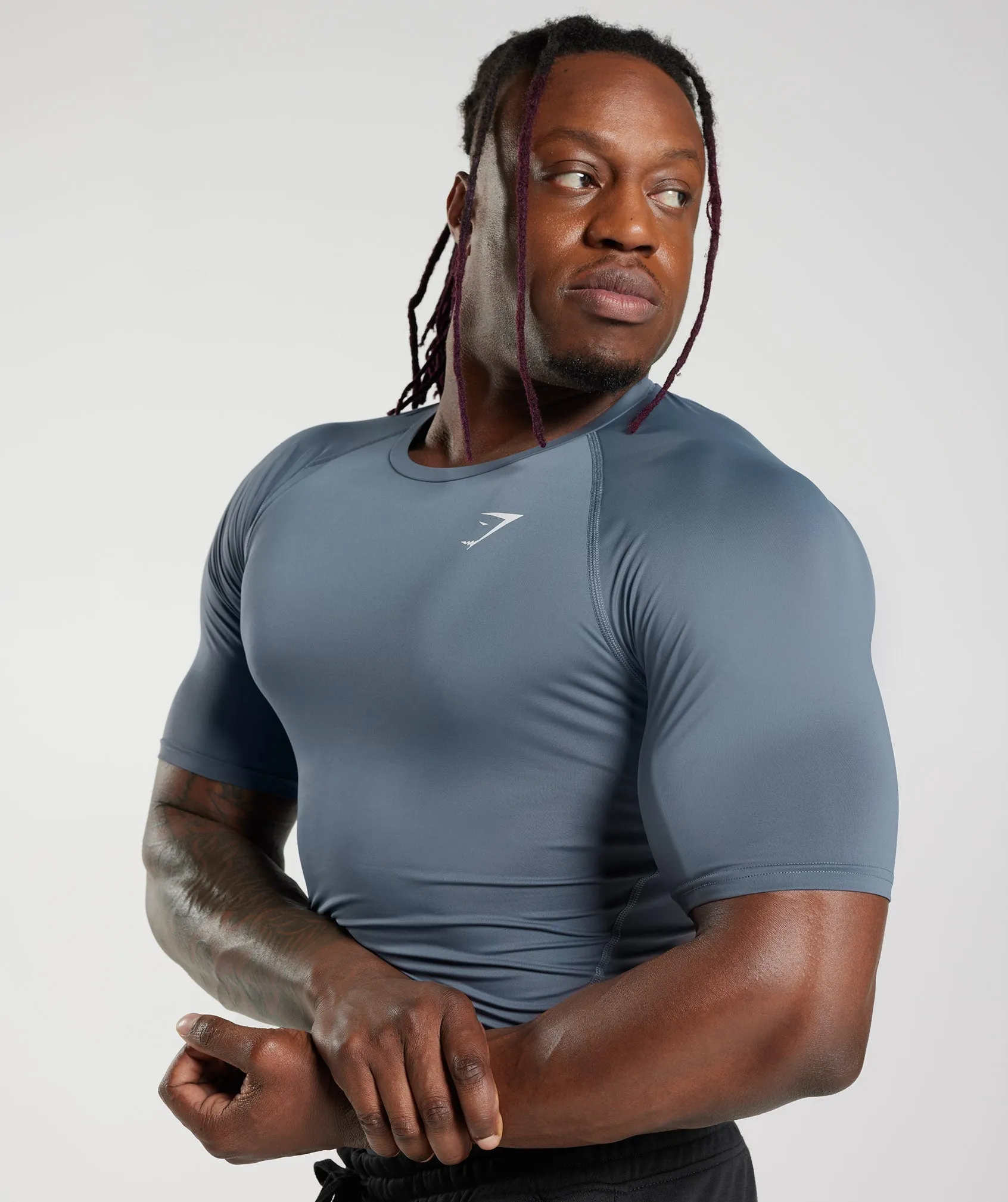 Gymshark Element Baselayer T-Shirt - Evening Blue
