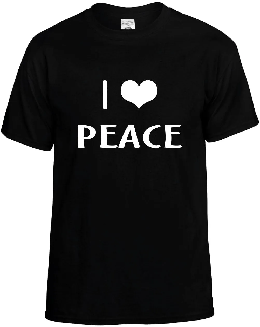 I Love Heart Peace Unisex T-Shirt Novelty Graphic Tee Shirt