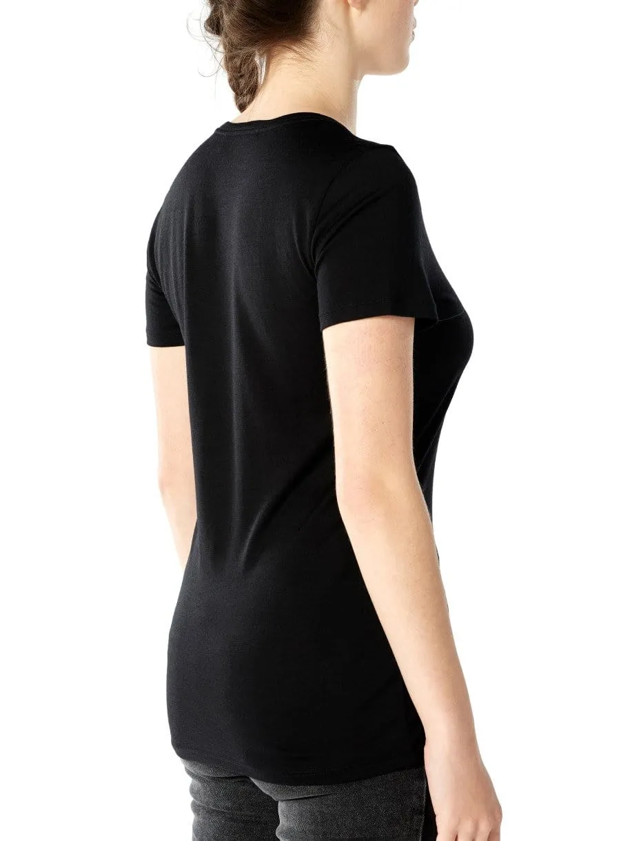 Ice Breaker Women's Tech Lite SS Scoop Single - Line Camp