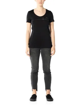 Ice Breaker Women's Tech Lite SS Scoop Single - Line Camp