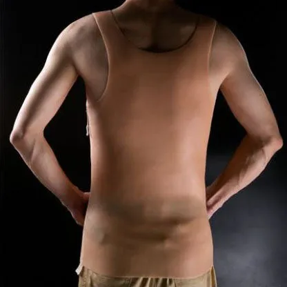 Imitation Skin Silicone Molded Male Chest and Abdominal Muscle Shirt