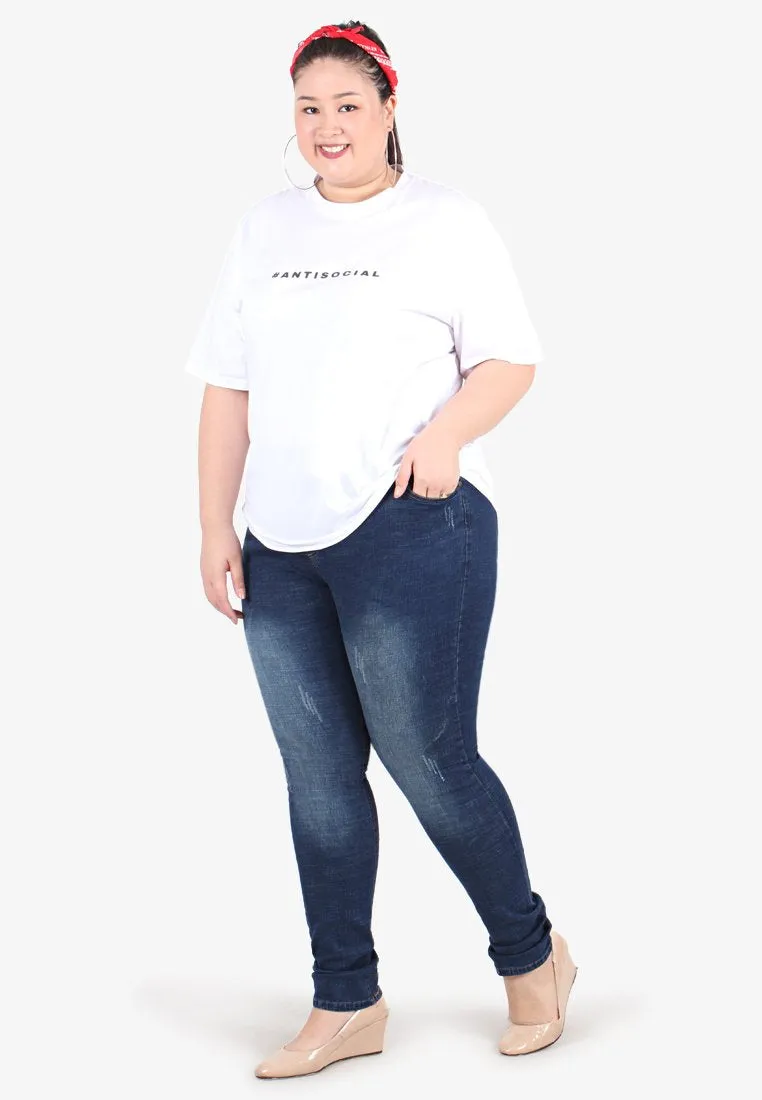 Introvert Anti-Social Short Sleeve Tee - White