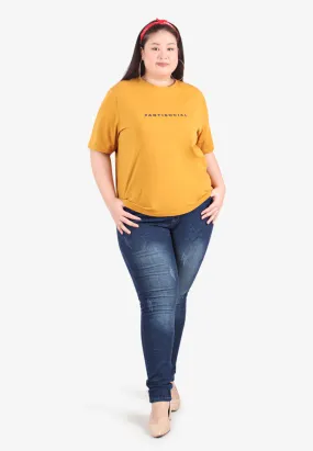 Introvert Anti-Social Short Sleeve Tee - Yellow