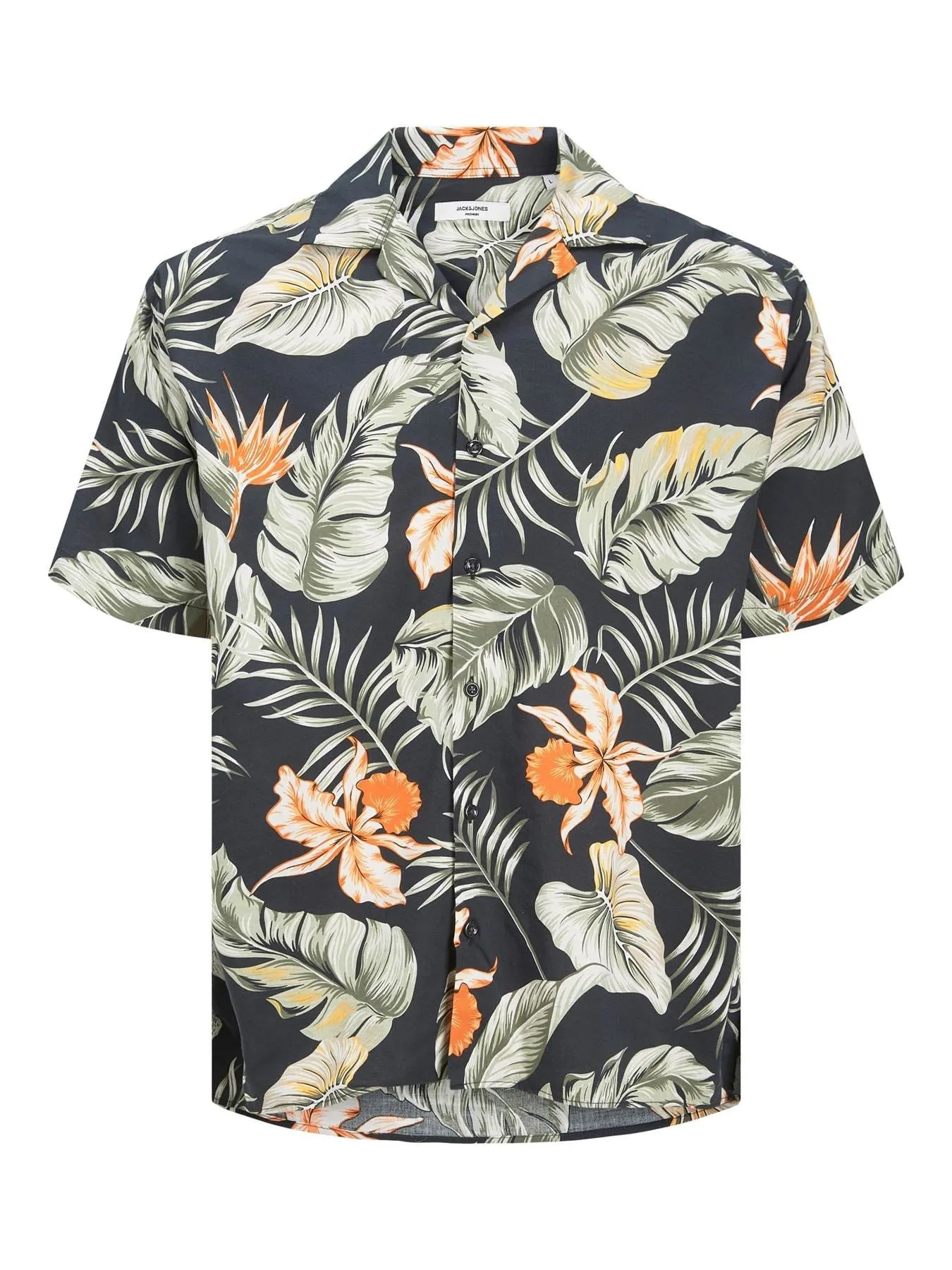 Jack & Jones Big & Tall Fit Size Men's Floral Short Sleeve Shirt In Soft Touch Viscose Size 1XL-6XL, 2 Colours