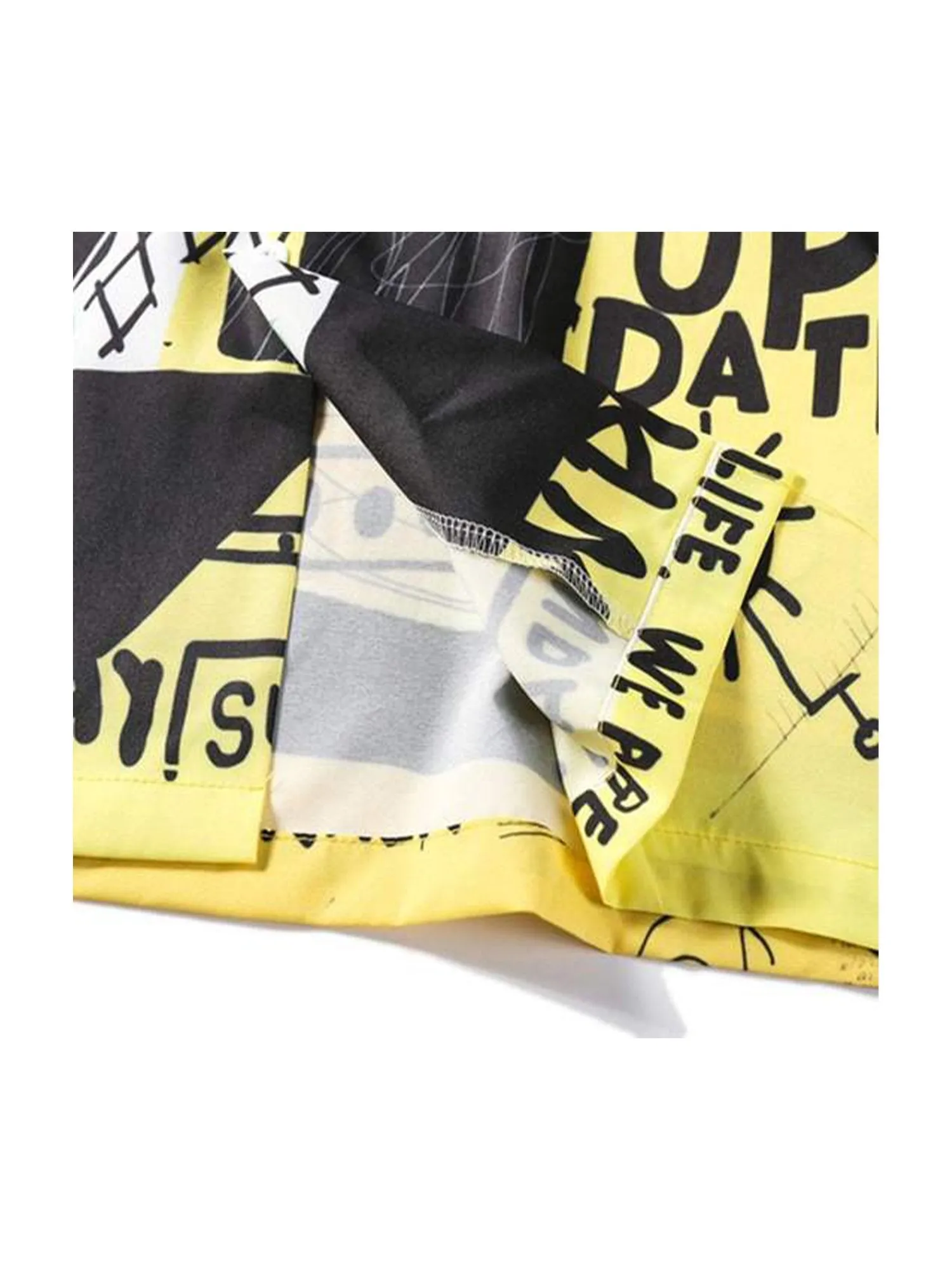 JUSTNOTAG Graffiti Short Sleeve Shirts