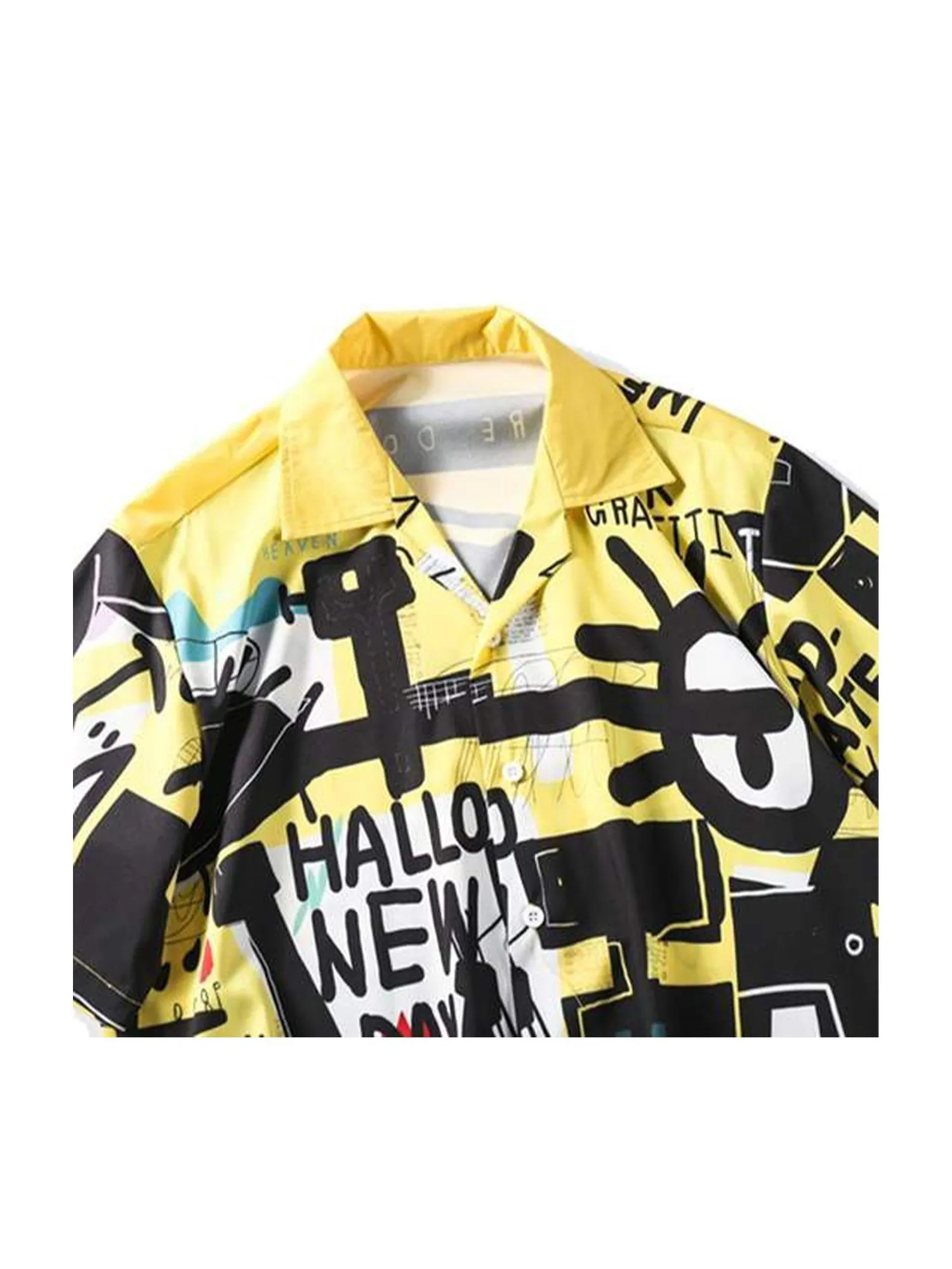 JUSTNOTAG Graffiti Short Sleeve Shirts