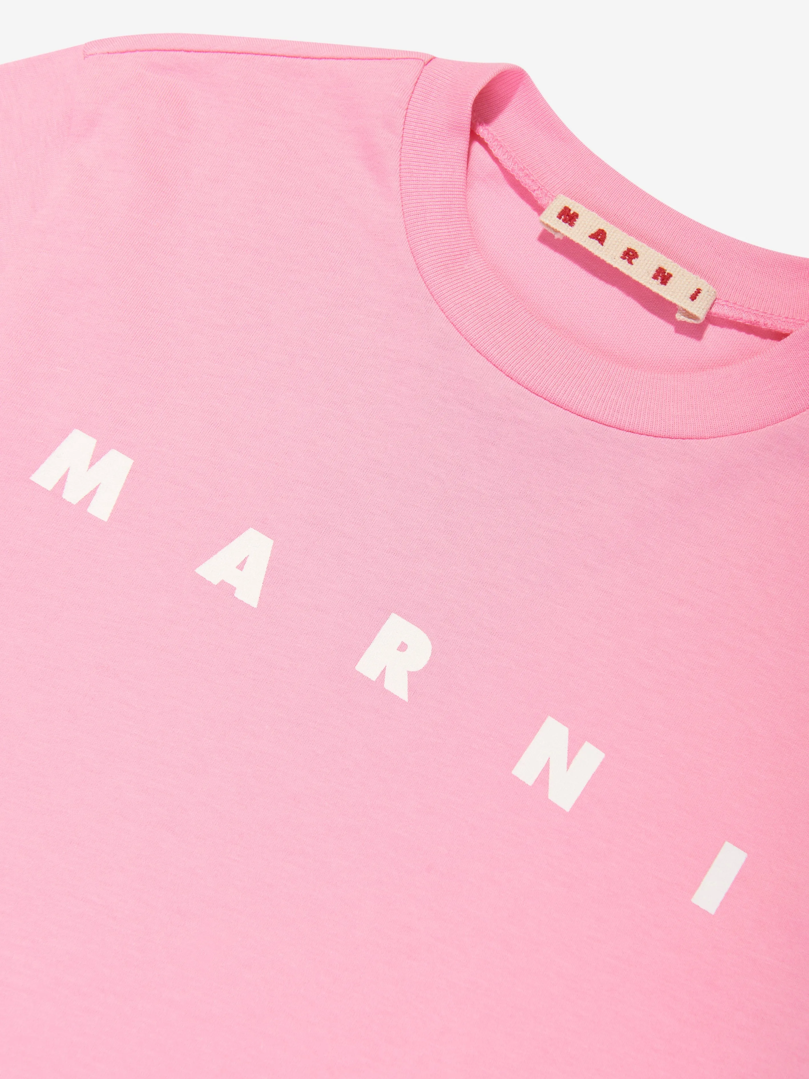 MARNI Kids Logo T-Shirt in Pink
