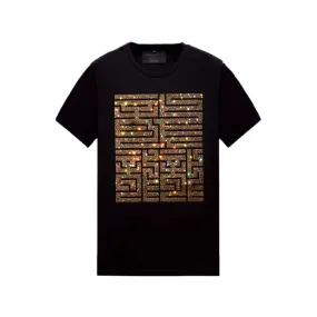 Men's Casual Short Sleeve T-Shirts with Rhinestones