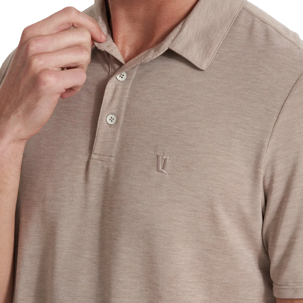 Men's Knit Twill Polo