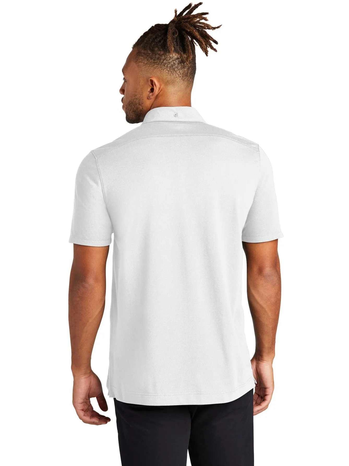 Mercer Mettle Stretch Pique Full-Button Polo
