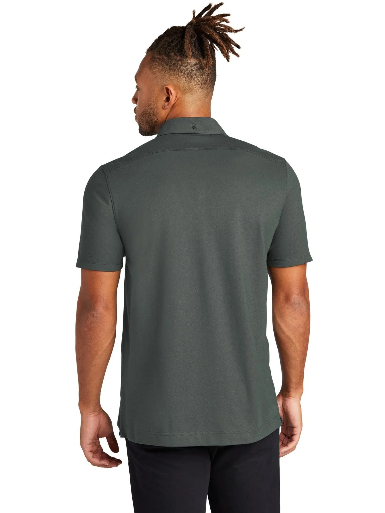 Mercer Mettle Stretch Pique Full-Button Polo