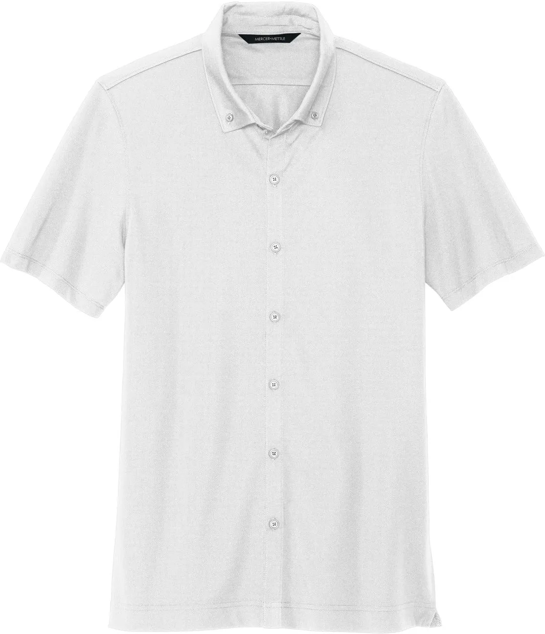 Mercer Mettle Stretch Pique Full-Button Polo