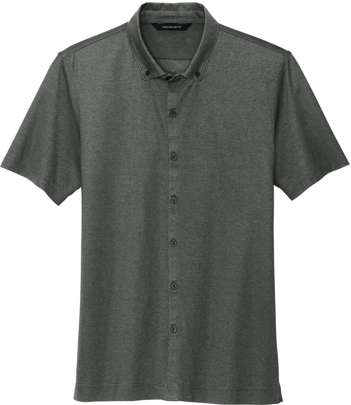 Mercer Mettle Stretch Pique Full-Button Polo