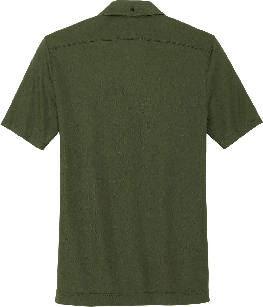 Mercer Mettle Stretch Pique Full-Button Polo