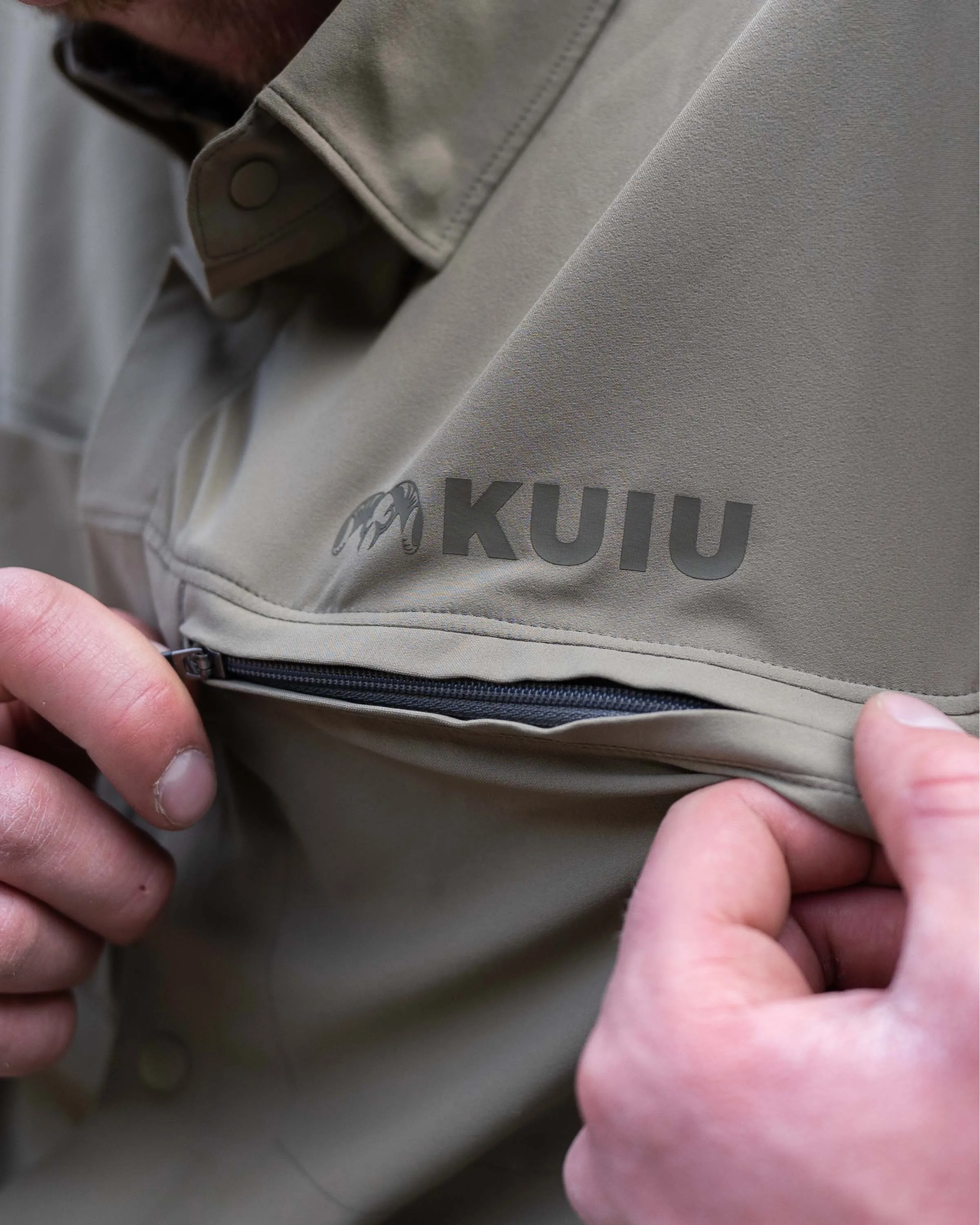 Mesa Vented SS Snap Shirt | Stone