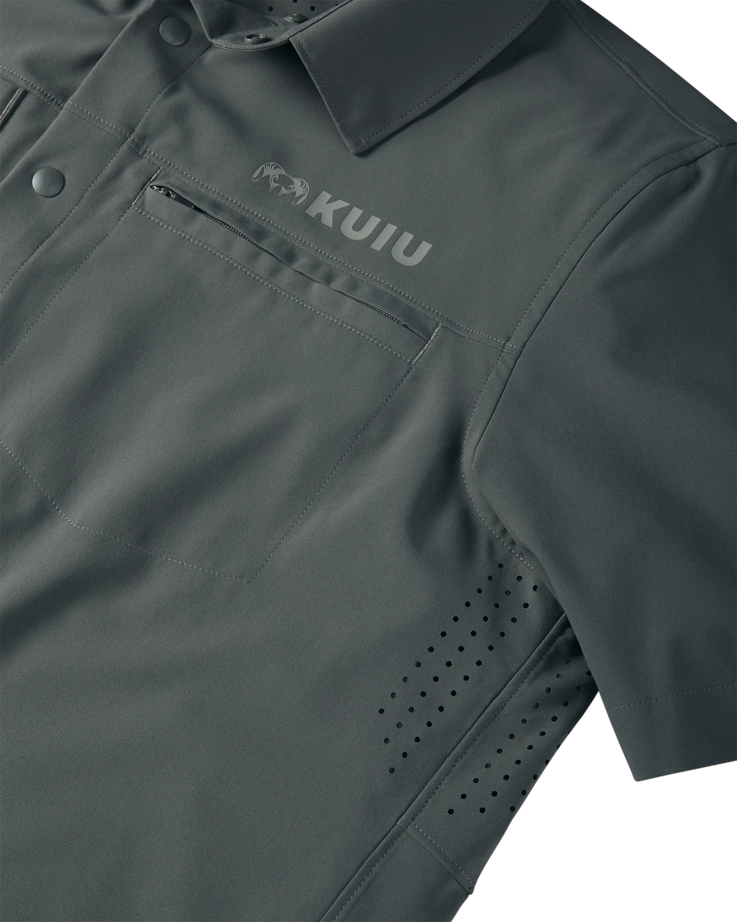 Mesa Vented SS Snap Shirt | Stone