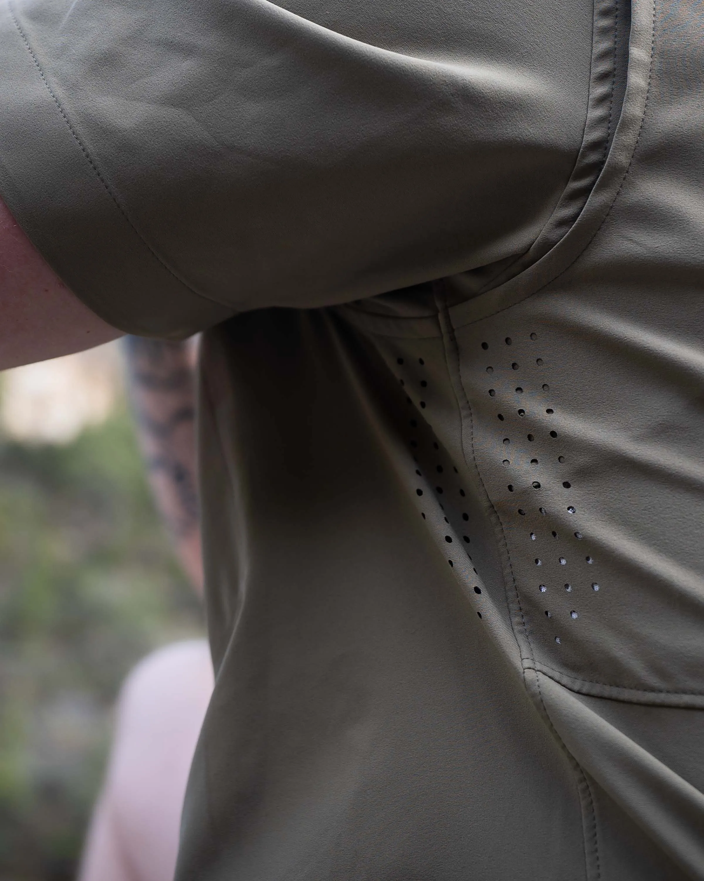 Mesa Vented SS Snap Shirt | Stone