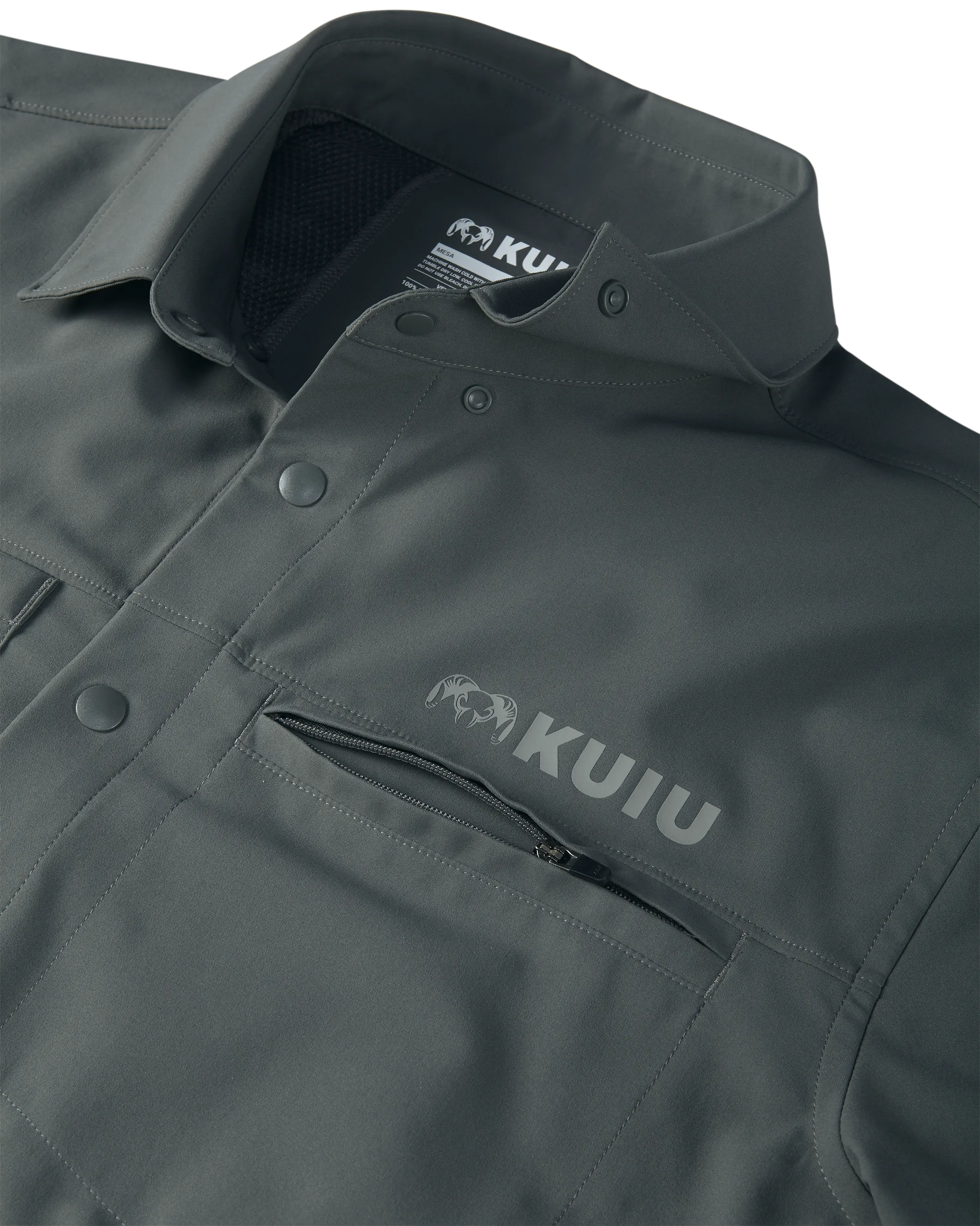 Mesa Vented SS Snap Shirt | Stone